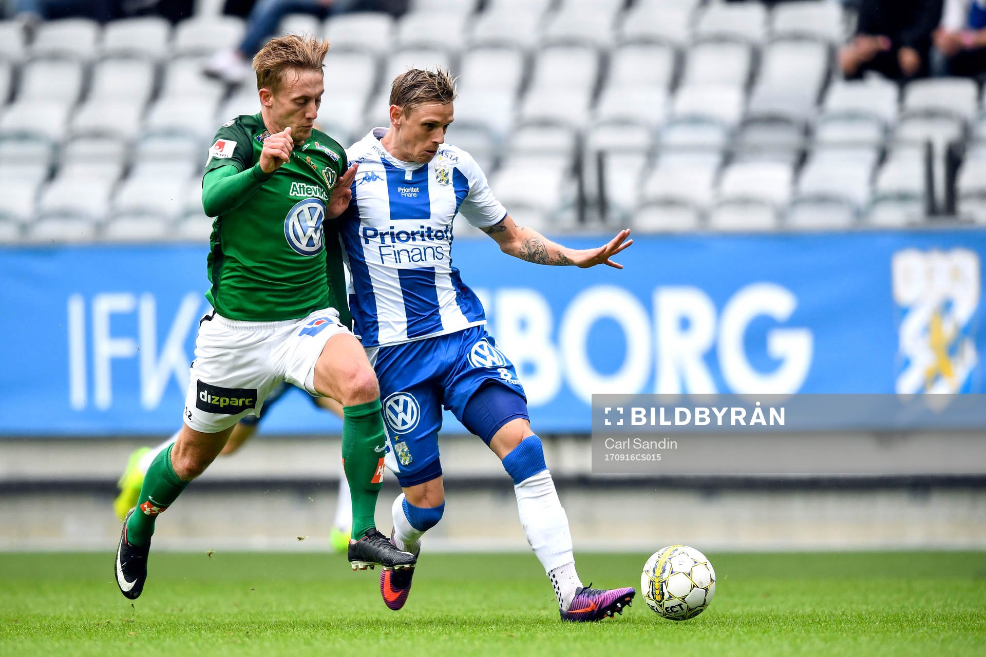 Jönköpings Jesper Svensson och IFK Göteborgs Sören Rieks