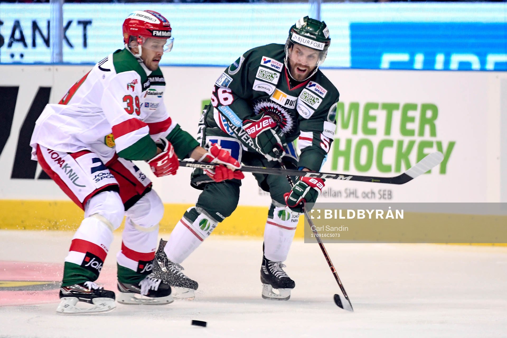 Moras Jacob Nilsson och Frölundas Jonathan Sigalet