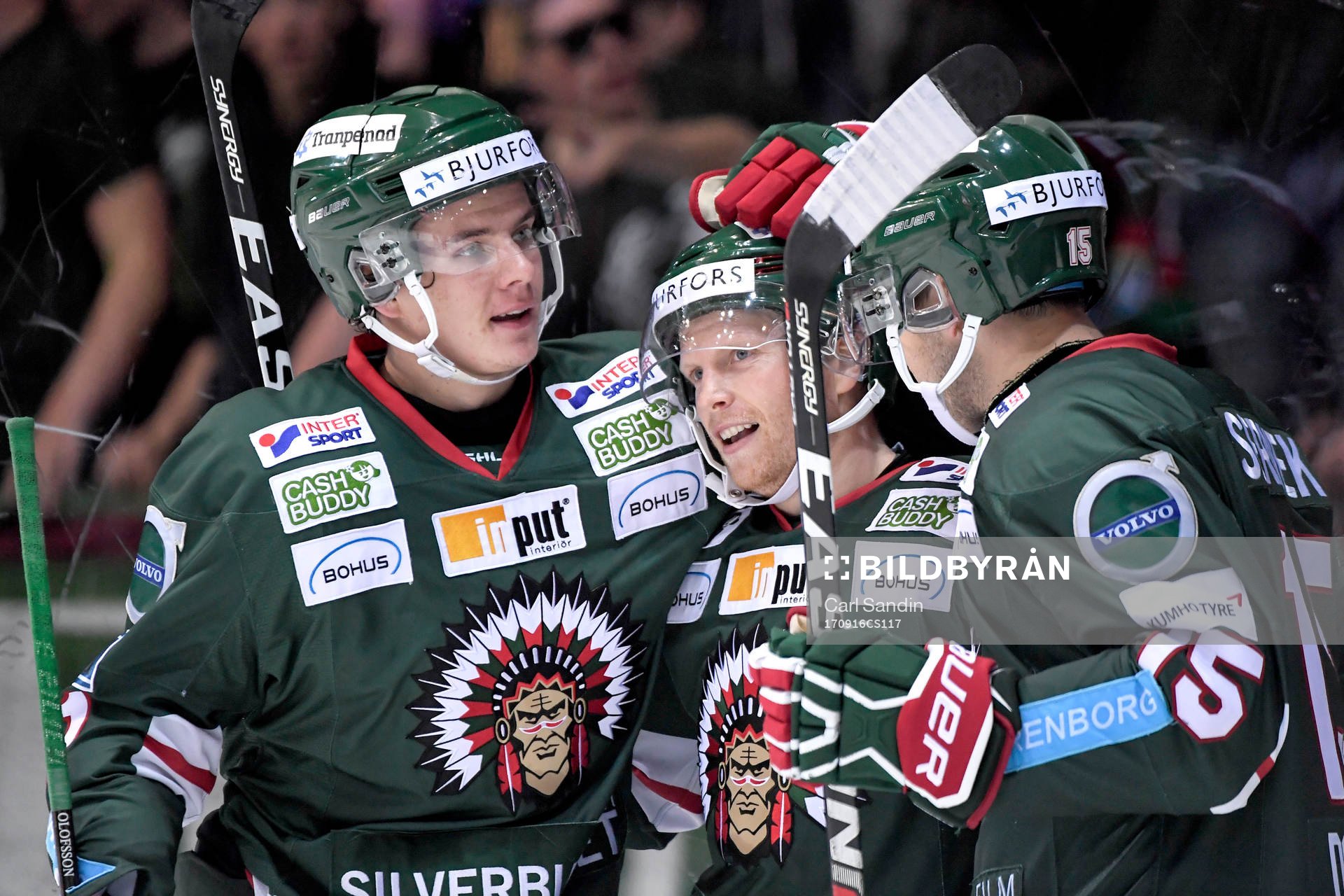 Frölundas Ryan Lasch jublar