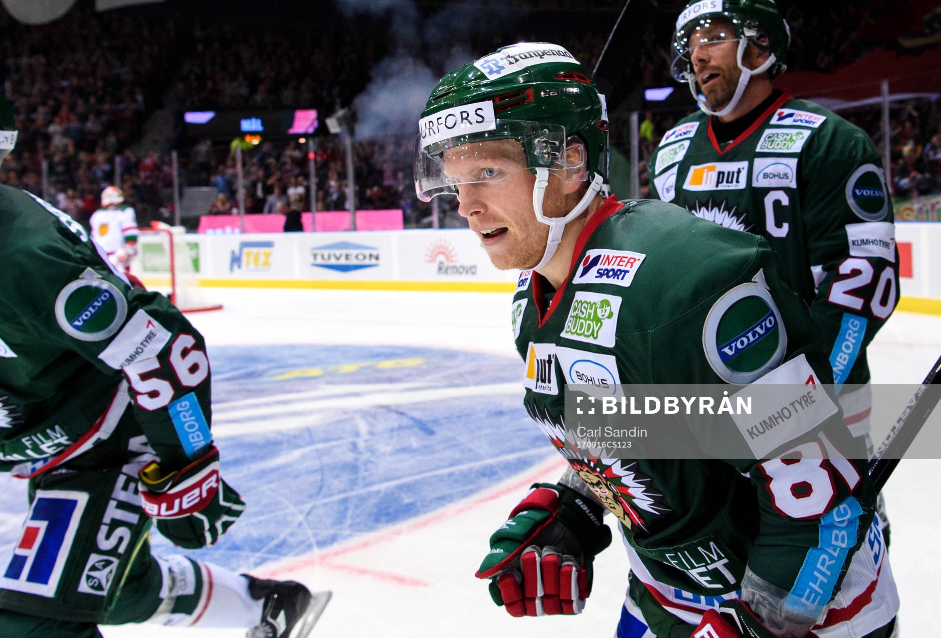 Frölundas Ryan Lasch jublar