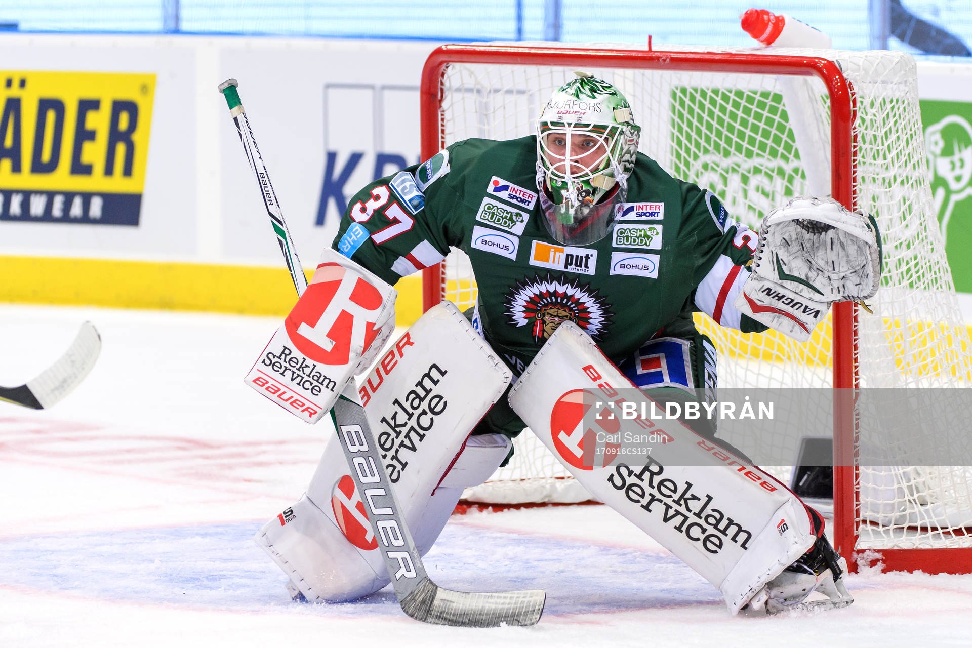 Frölundas målvakt Johan Gustafsson