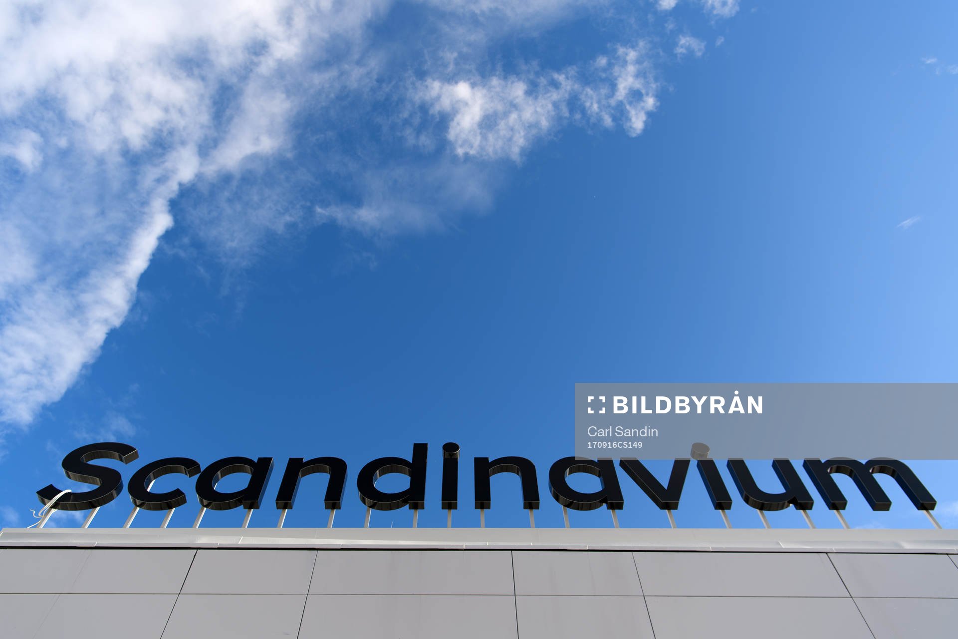 Exteriör av Scandinavium innan ishockeymatchen i SHL