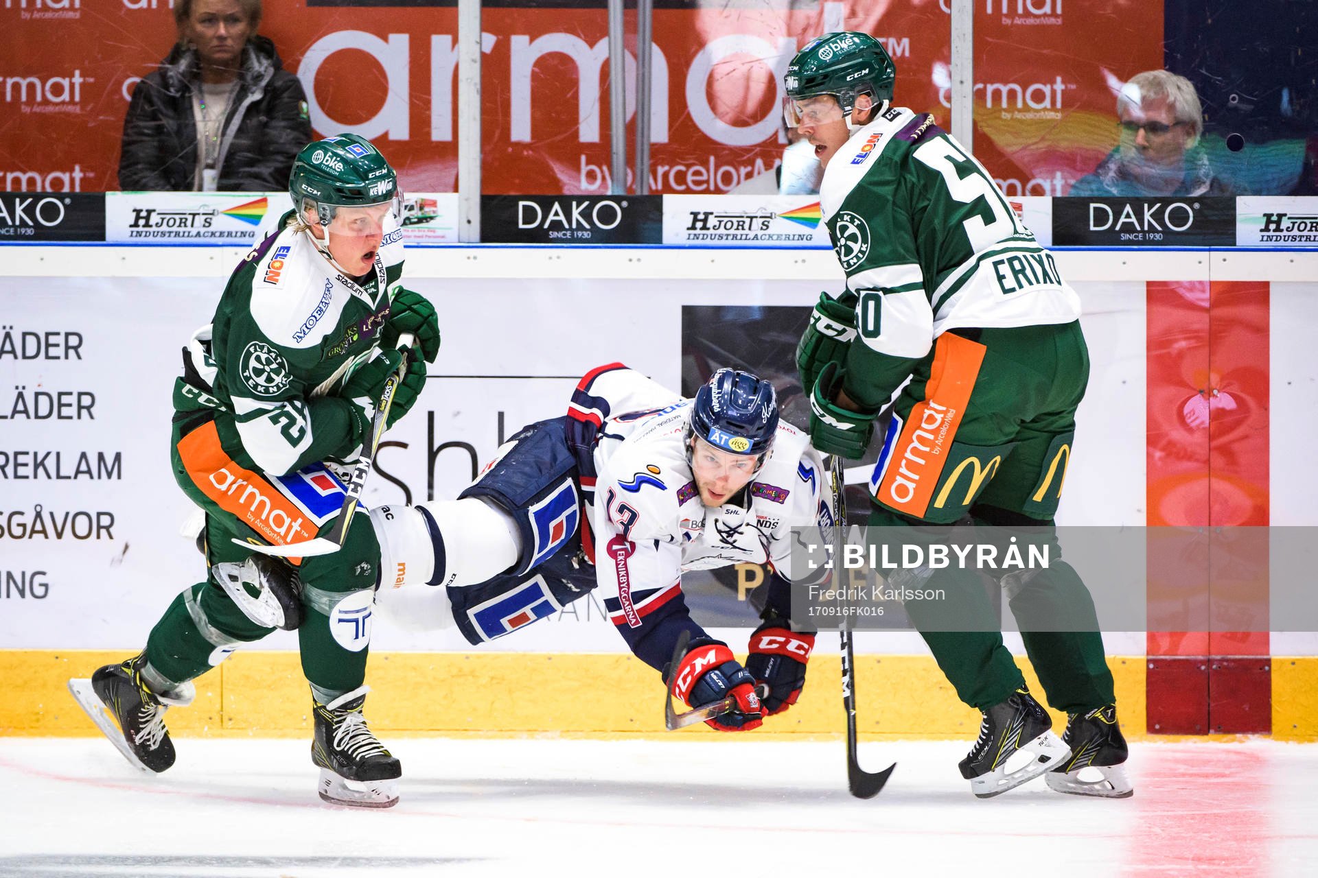 Färjestads Fabian Zetterlund, Linköpings Andrew Gordon