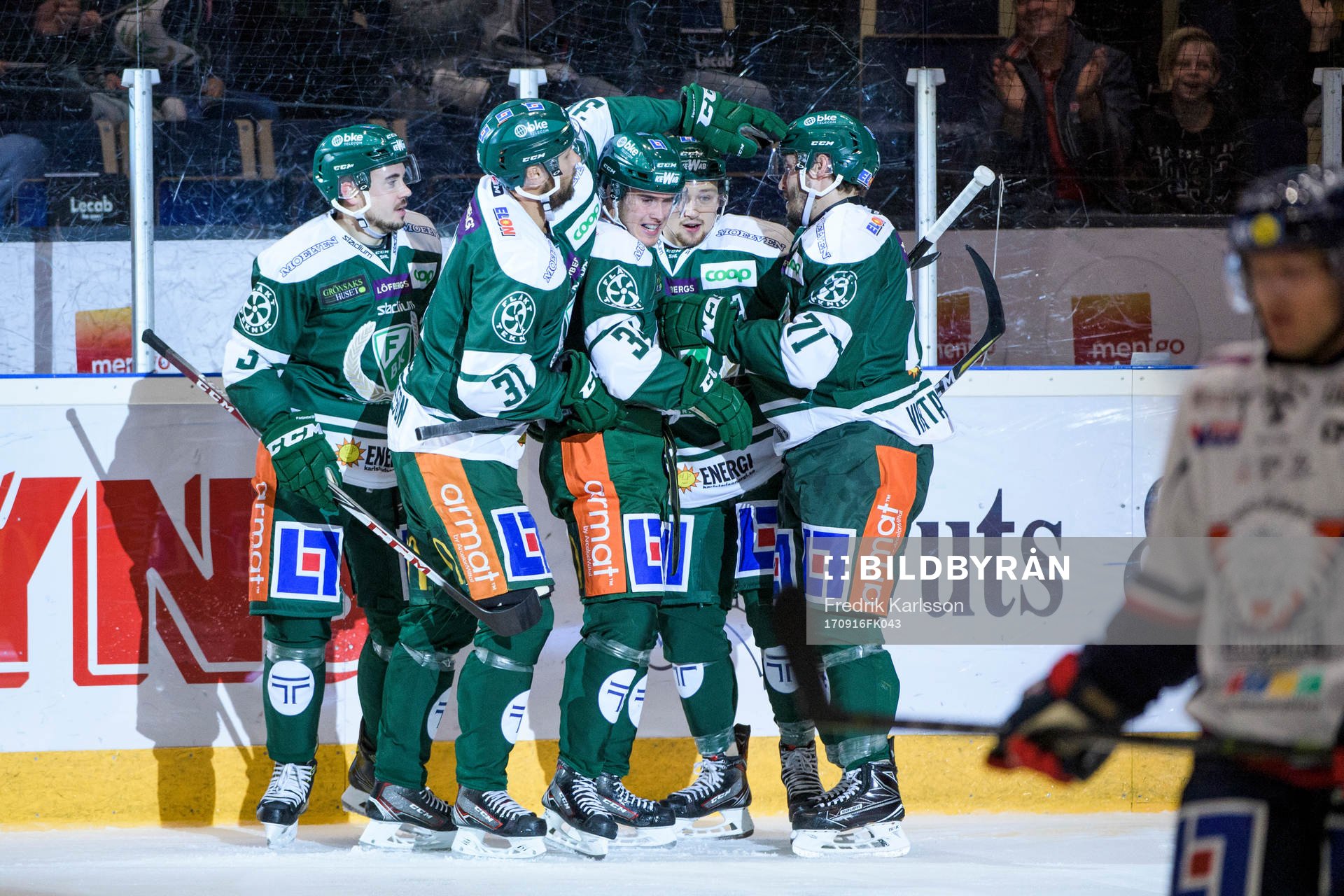 Färjestads Jens Westin, Dick Axelsson, Michael Lindqvist,
