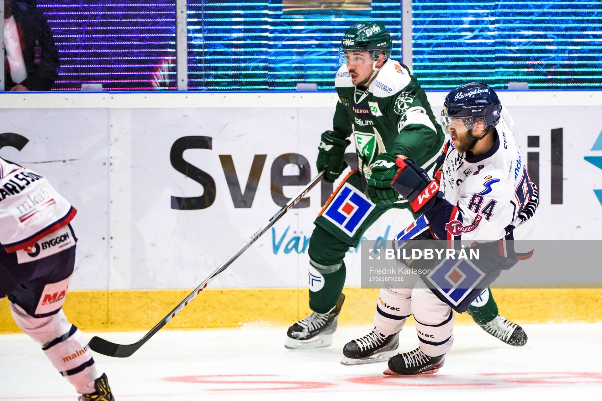 Färjestads Jens Westin och Linköpings Jimmy Andersson