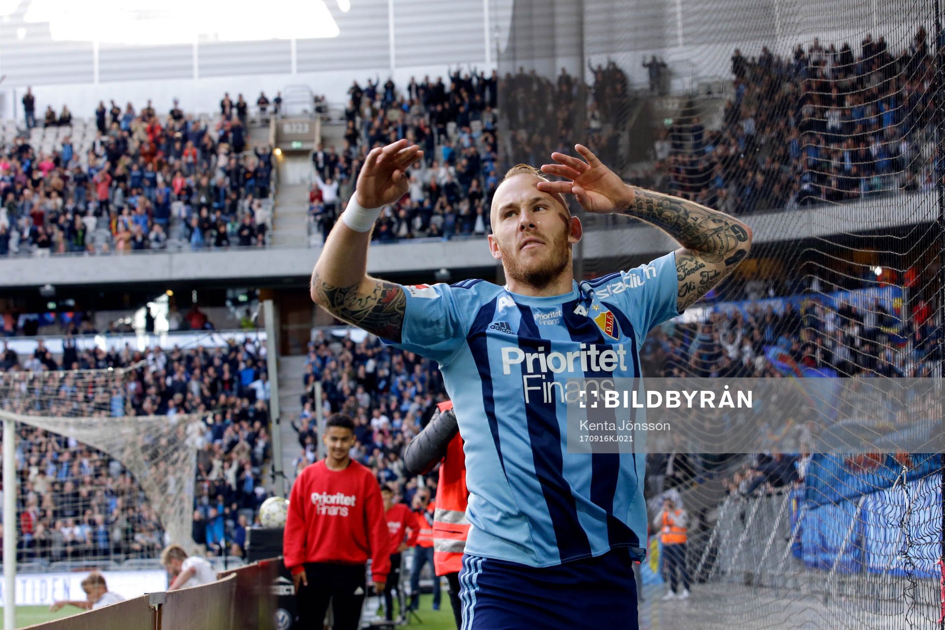 Djurgårdens Magnus Eriksson jublar