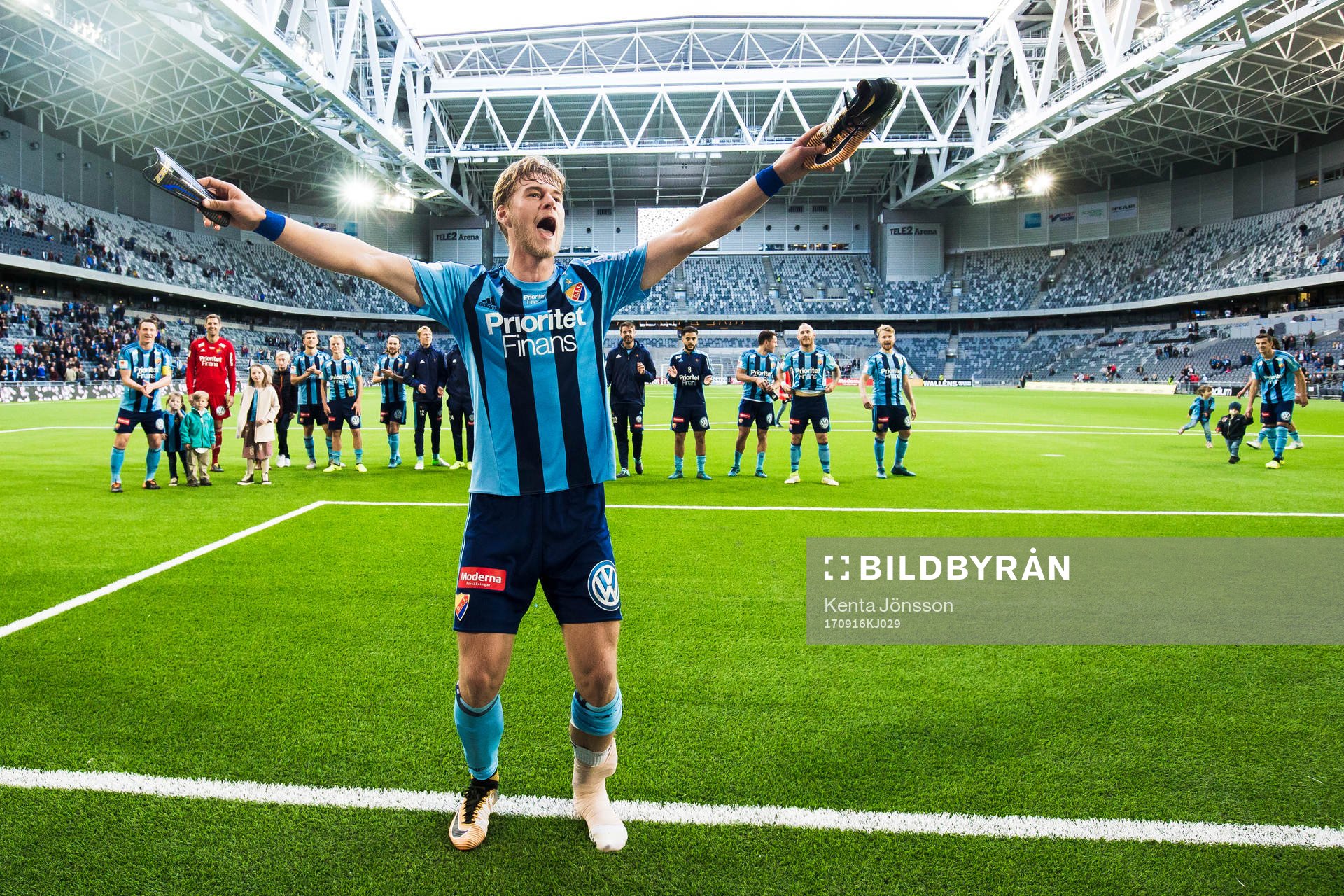 Djurgårdens Felix Beijmo jublar