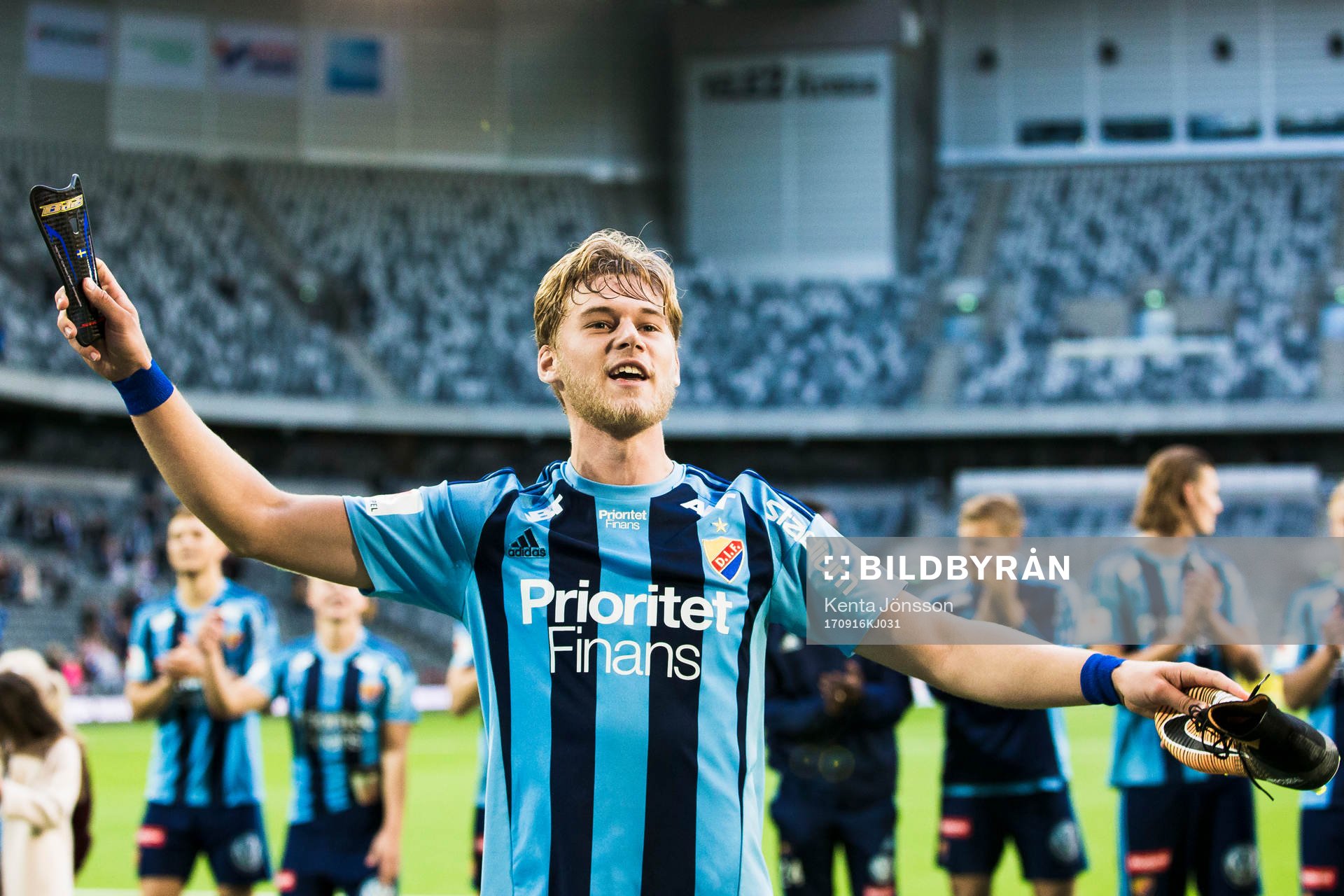 Djurgårdens Felix Beijmo jublar