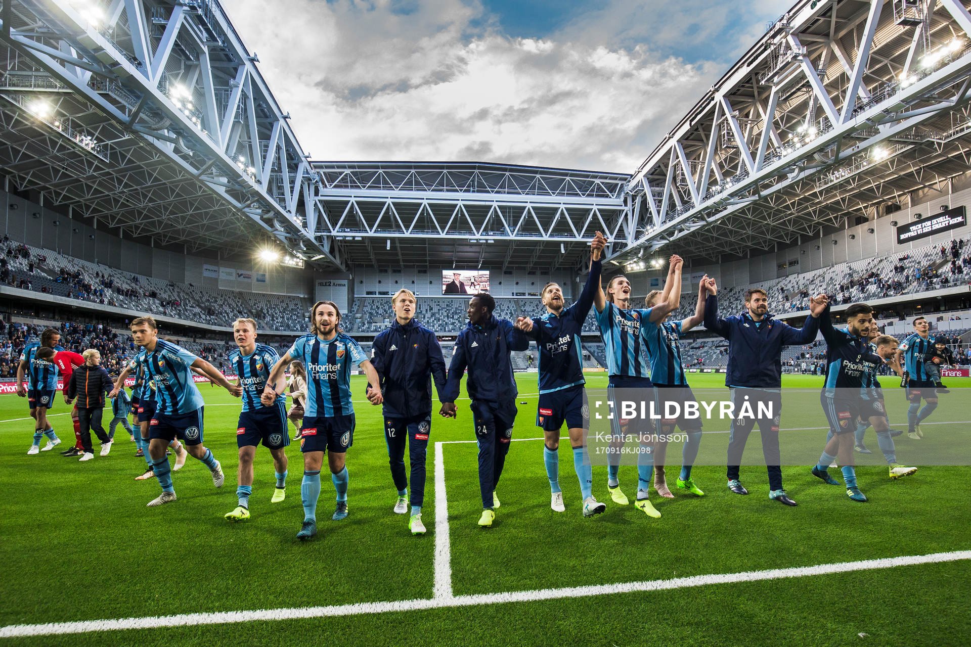 Djurgårdens spelare jublar