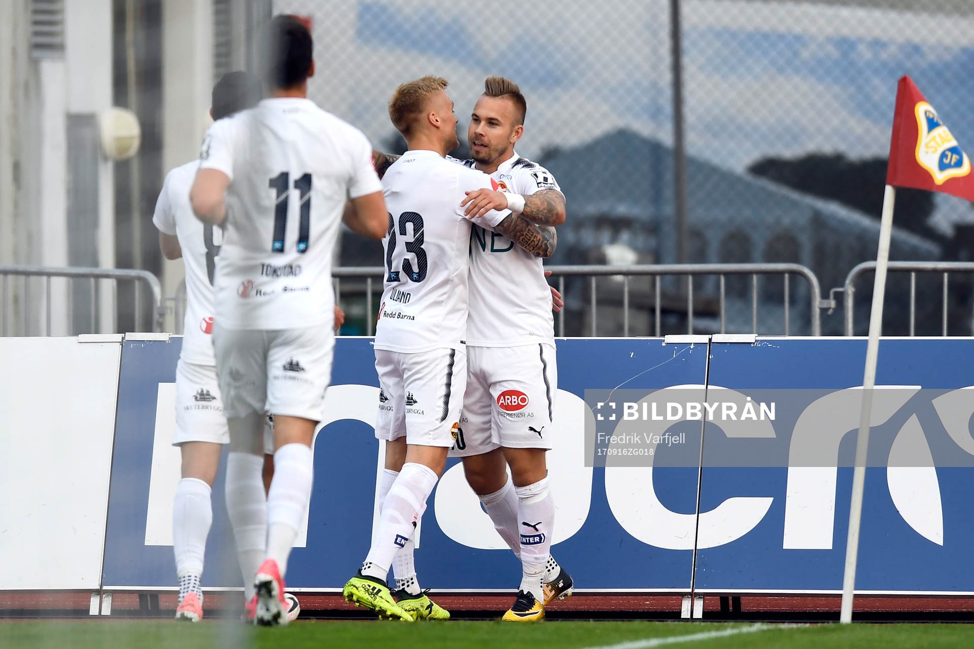 Marcus Pedersen of Strømsgodset celebrates with his
