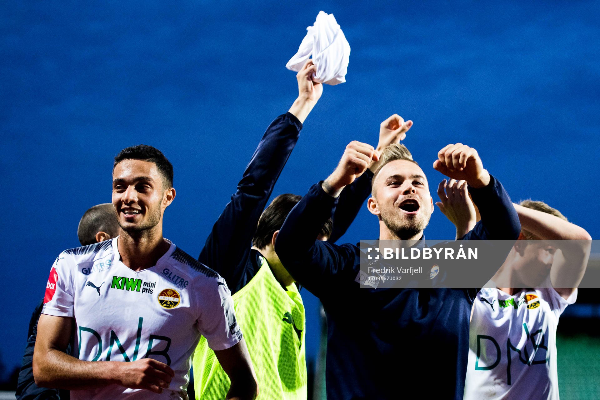 Bassel Zakaria Jradi and Marcus Pedersen of Strømsgodset