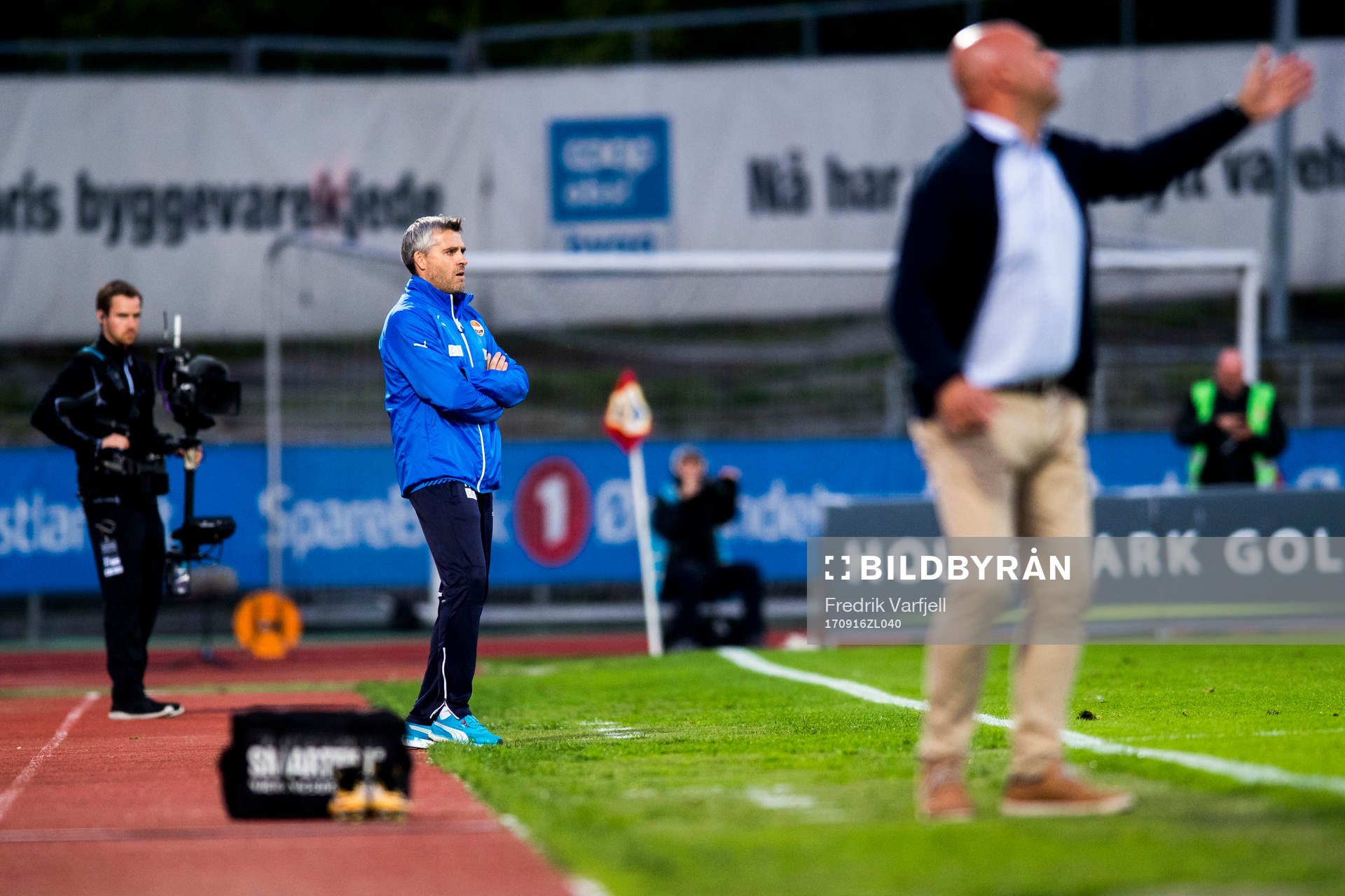 Tor Ole Skullerud, head coach, of Strømsgodset and Toni