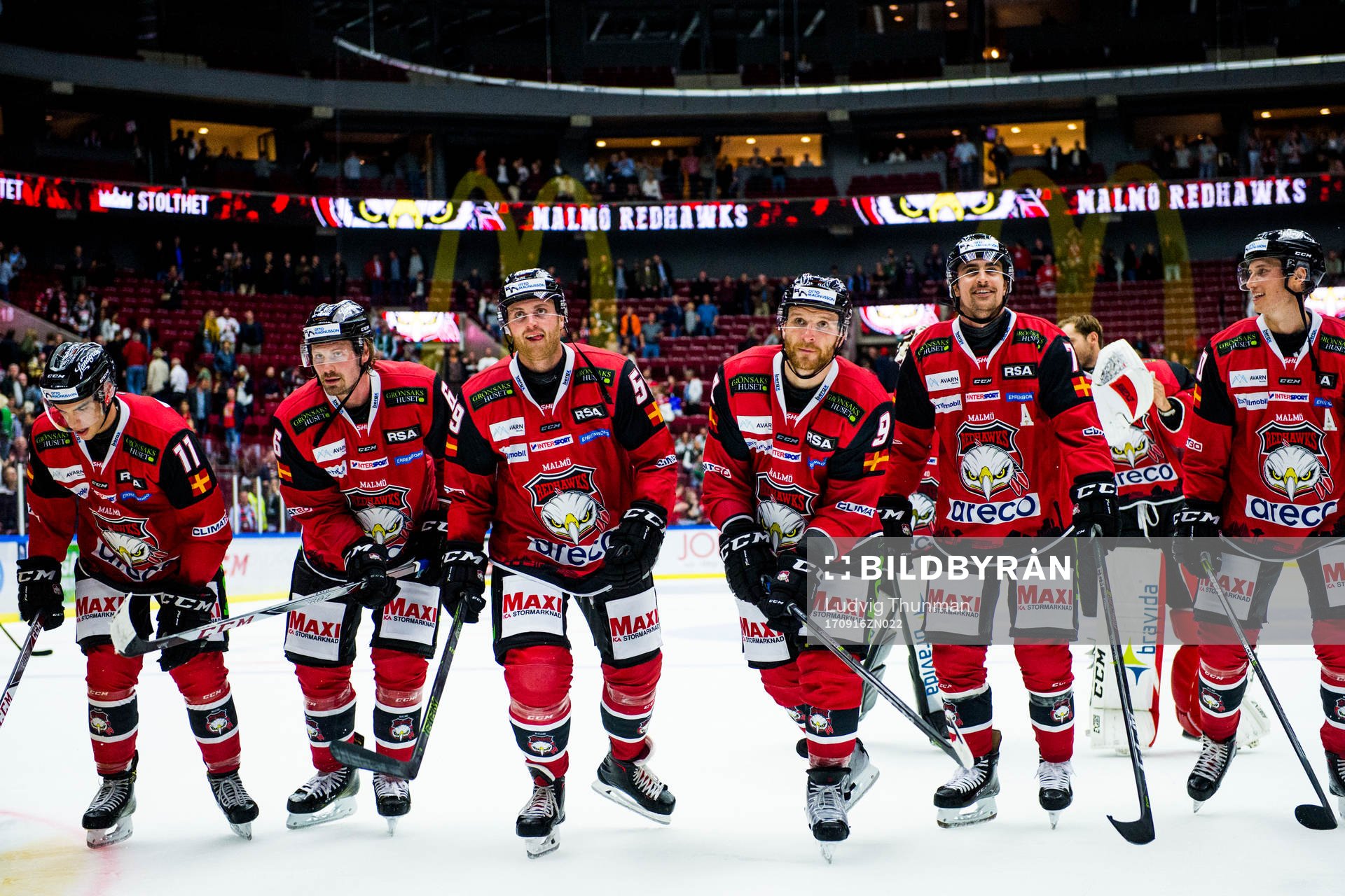 Malmö Redhawks spelare tackar publiken