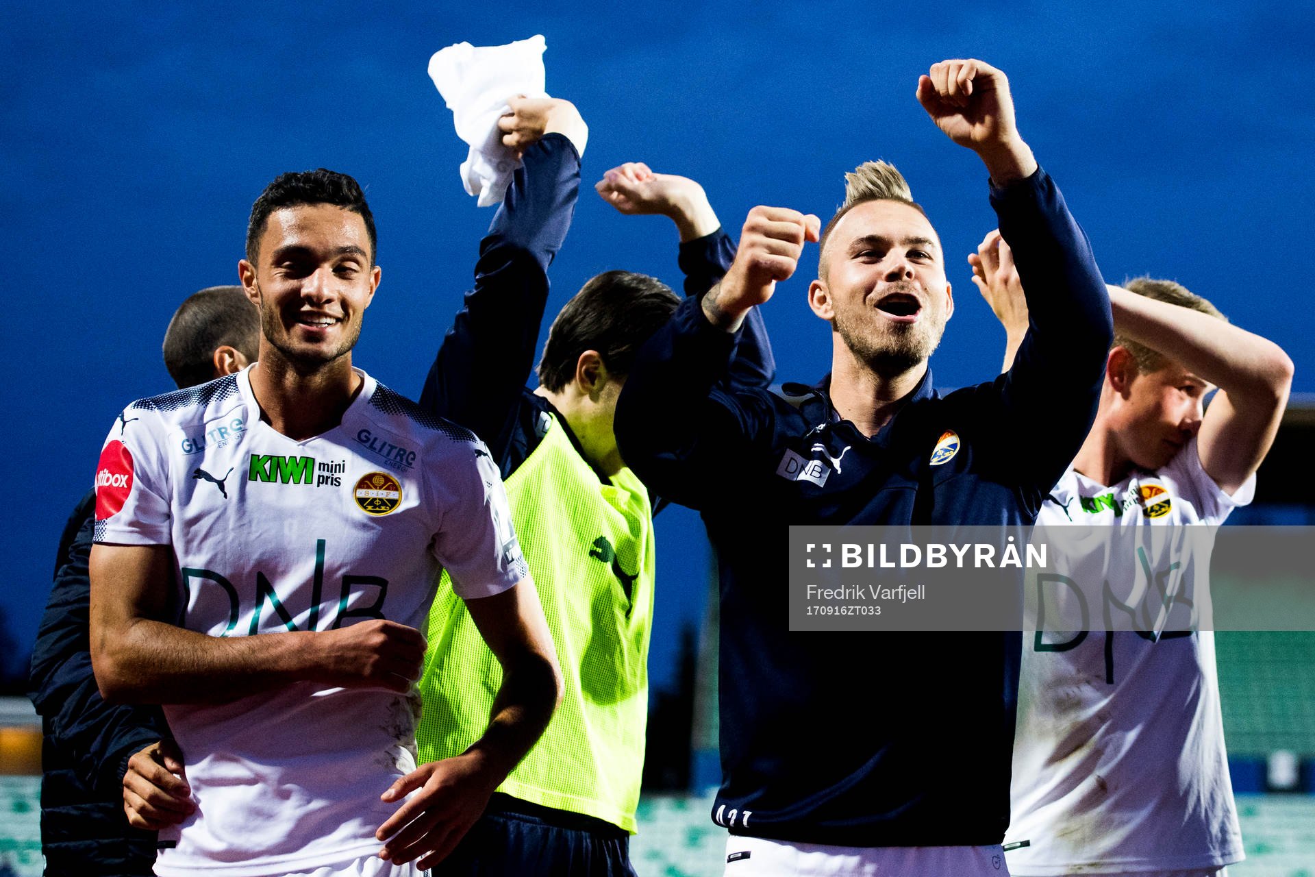 Bassel Zakaria Jradi and Marcus Pedersen of Strømsgodset