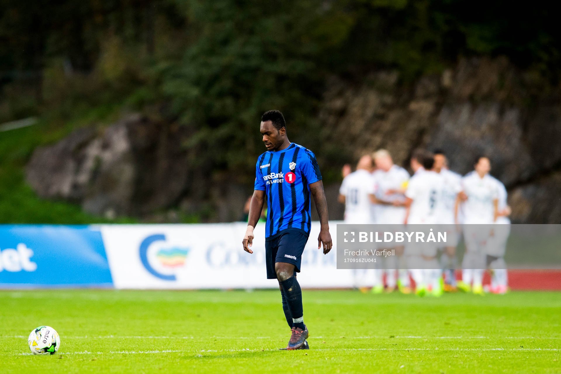 Bi Sylvestre Franck Fortune Boli of Stabæk looks dejected