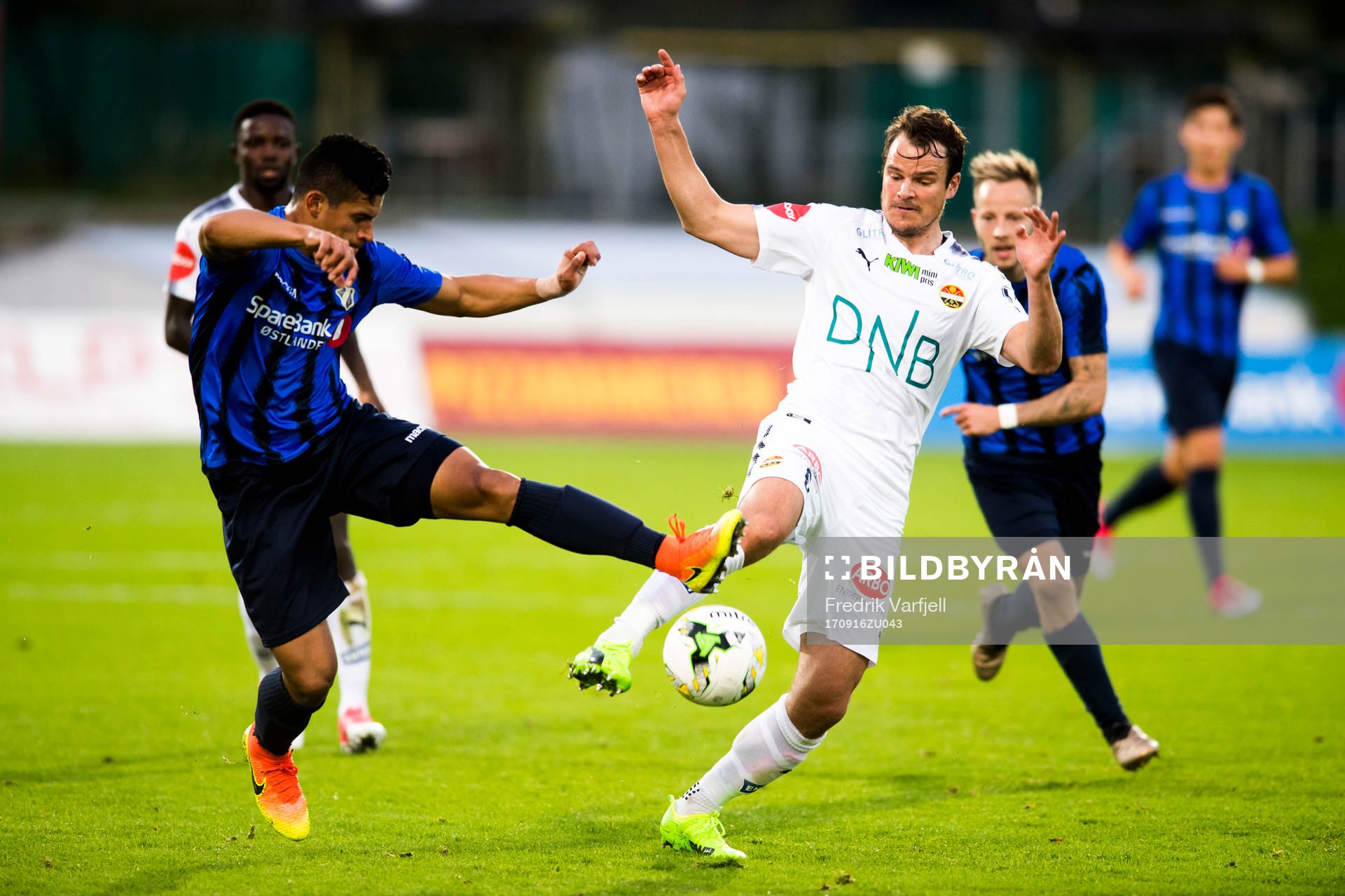 Ronald Jose Hernandez Pimentel of Stabæk and Henning Hauger