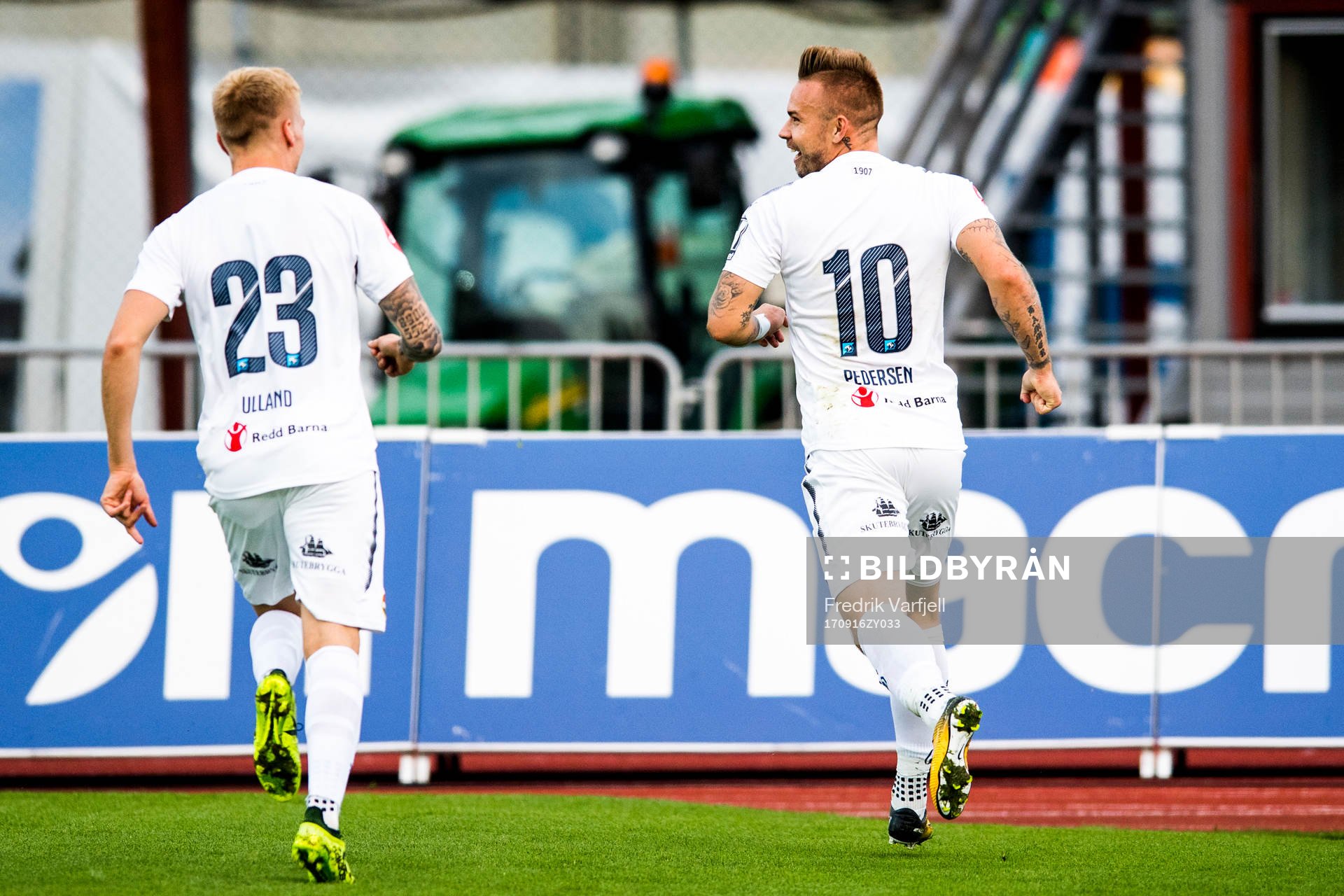 Marcus Pedersen of Strømsgodset celebrates with his