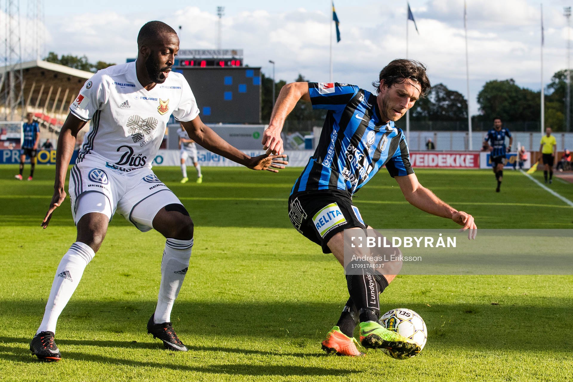 Östersunds Ronald Mukiibi och Sirius Ian Sirelius