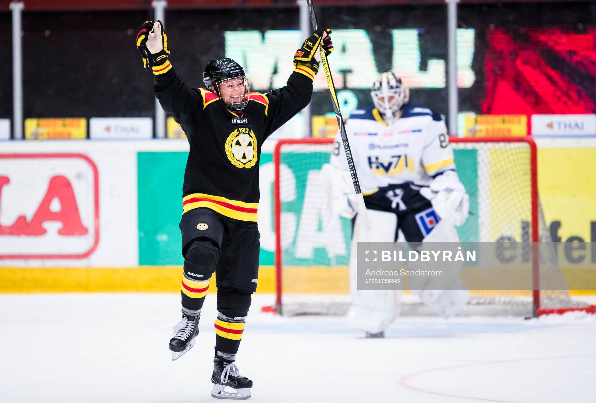 Brynäs Erica Udén Johansson jublar
