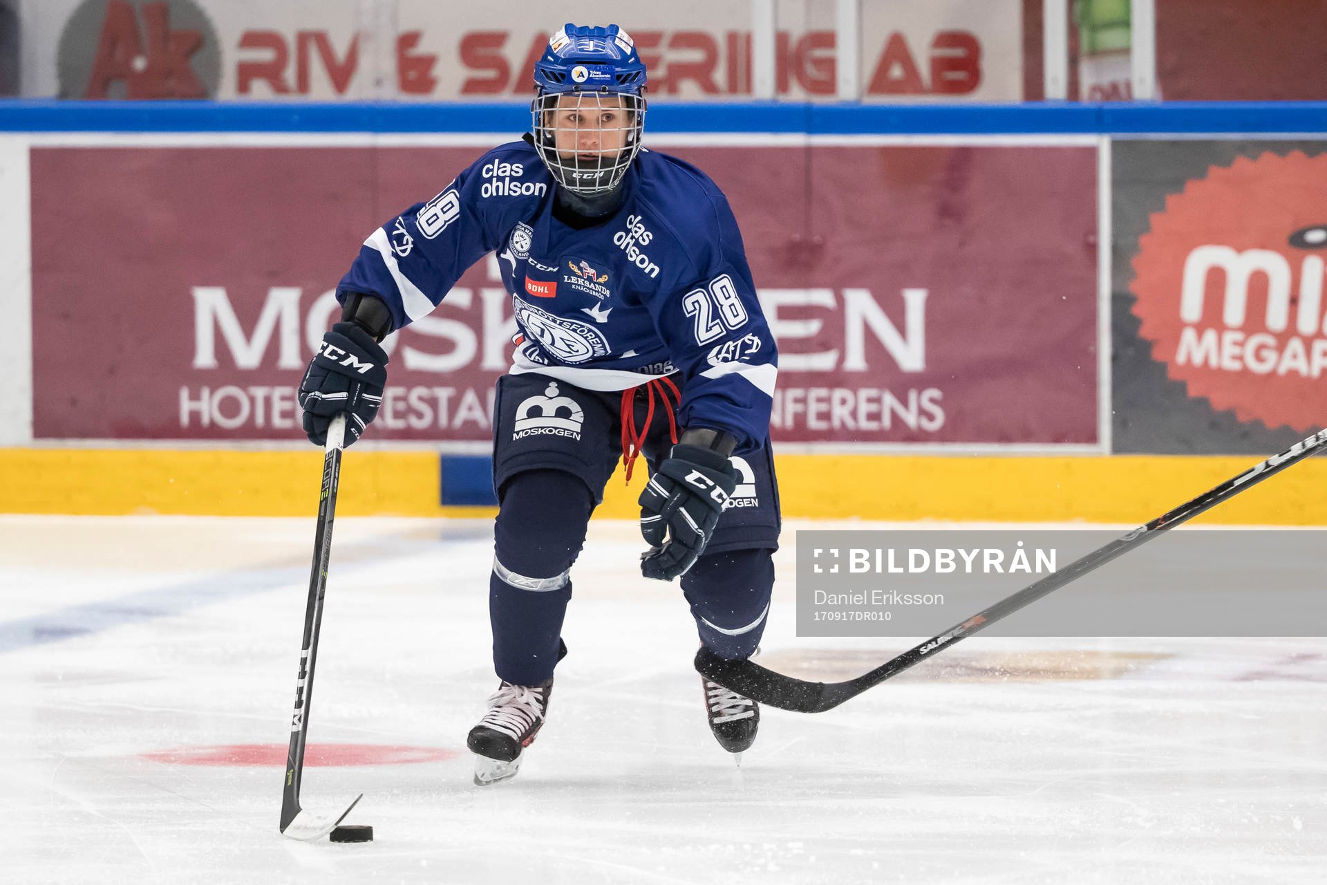 Leksands Iveta Koka  i ishockeymatchen i SDHL mellan