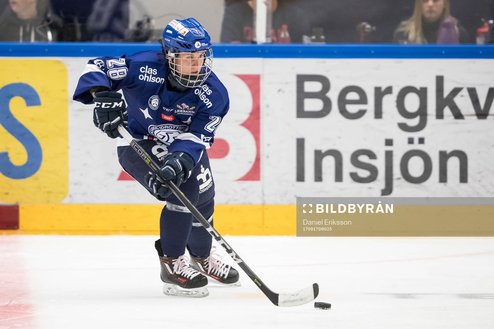 Leksands Iveta Koka  i ishockeymatchen i SDHL mellan
