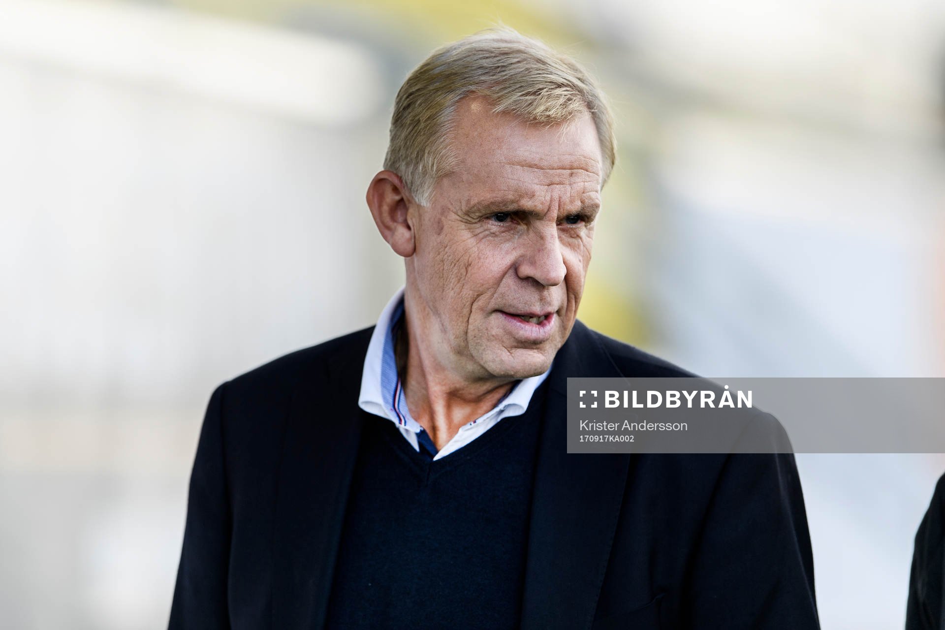 Örgrytes tränare Sören Börjesson före fotbollsmatchen