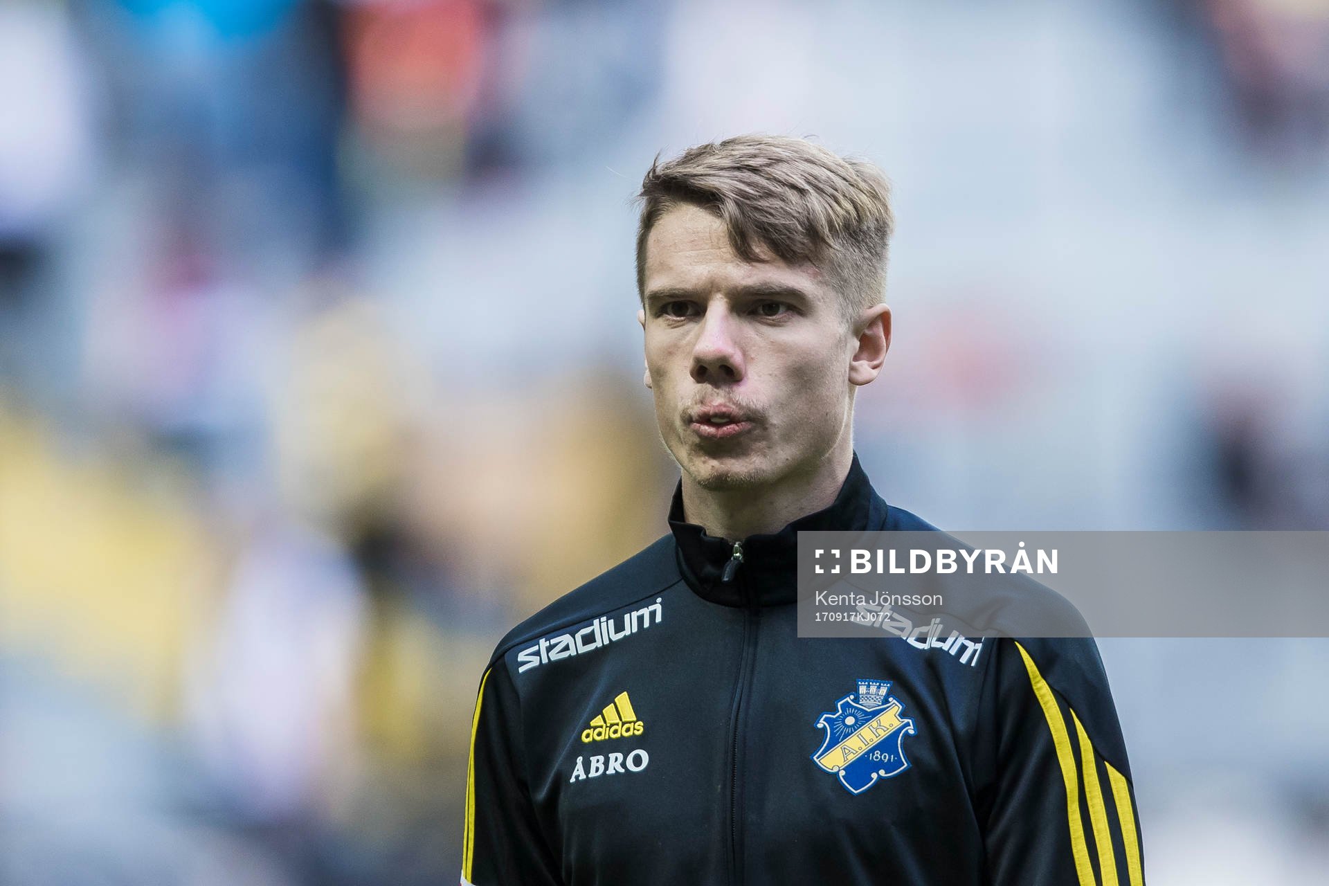 s Robert Taylor innan fotbollsmatchen i Allsvenskan mellan