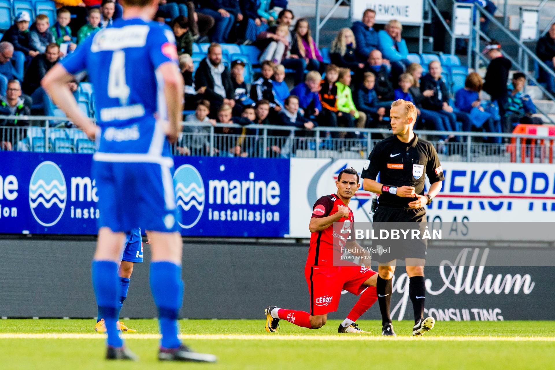 Deyver Vega of Brann celebrates