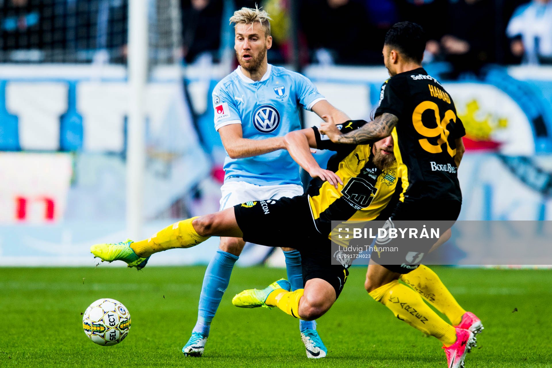 Hammarbys Björn Paulsen och Jiloan Hamad