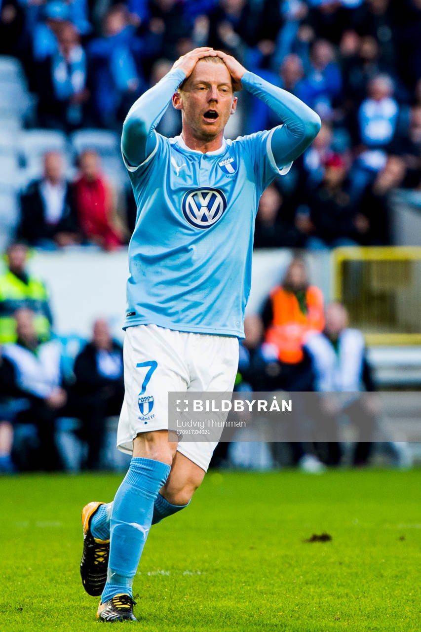 Malmö FFs Anders Christiansen deppar