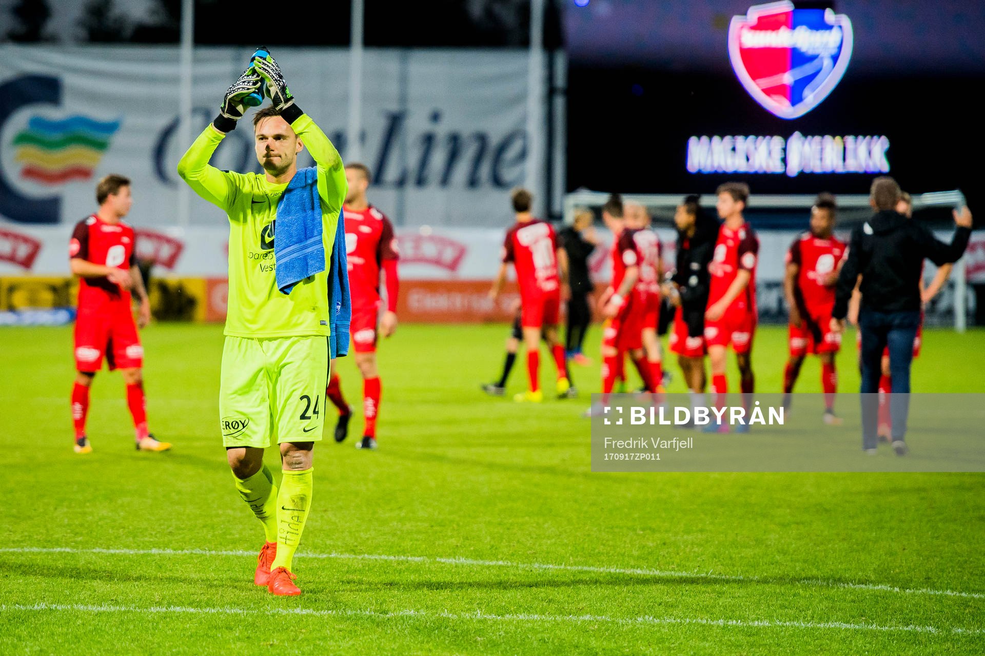 Goalkeeper Piotr Leciejewski of Brann
