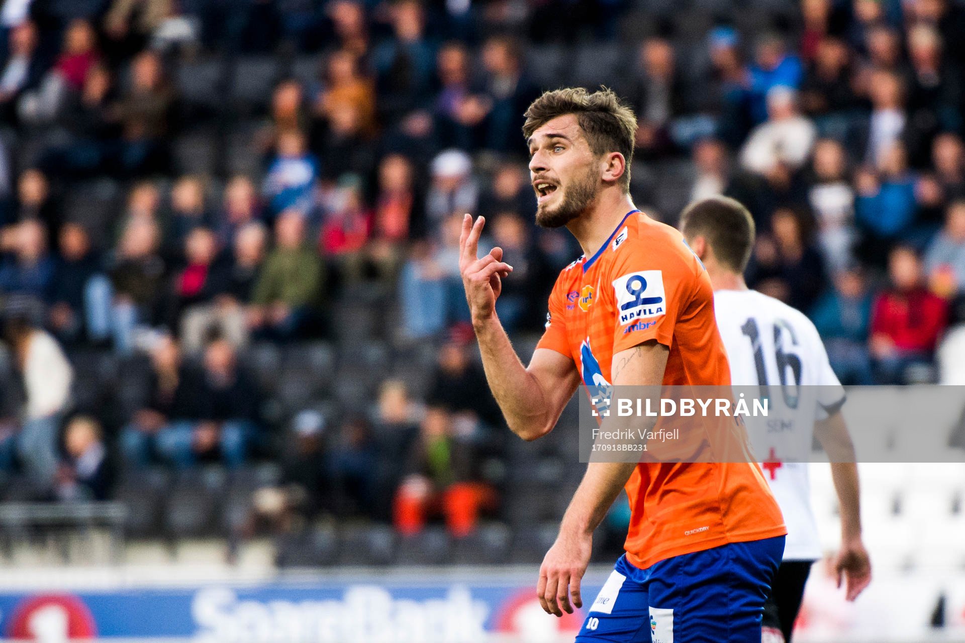 Athanasios Papazoglou of Aalesund reacts