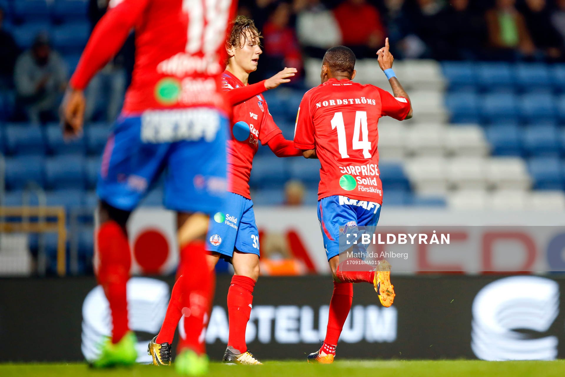 Helsingborgs Bradley Surprise Ralani jublar
