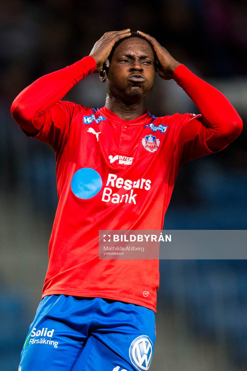 Helsingborgs Oke Akpoveta deppar