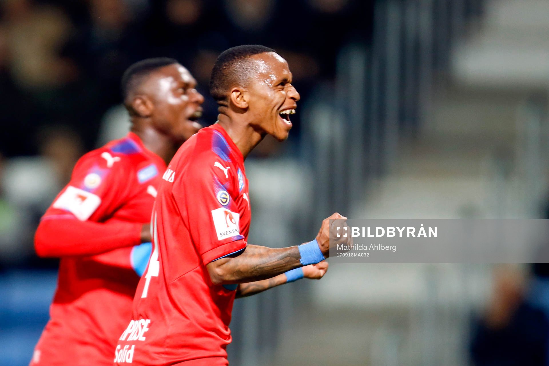 Helsingborgs Bradley Surprise Ralani jublar