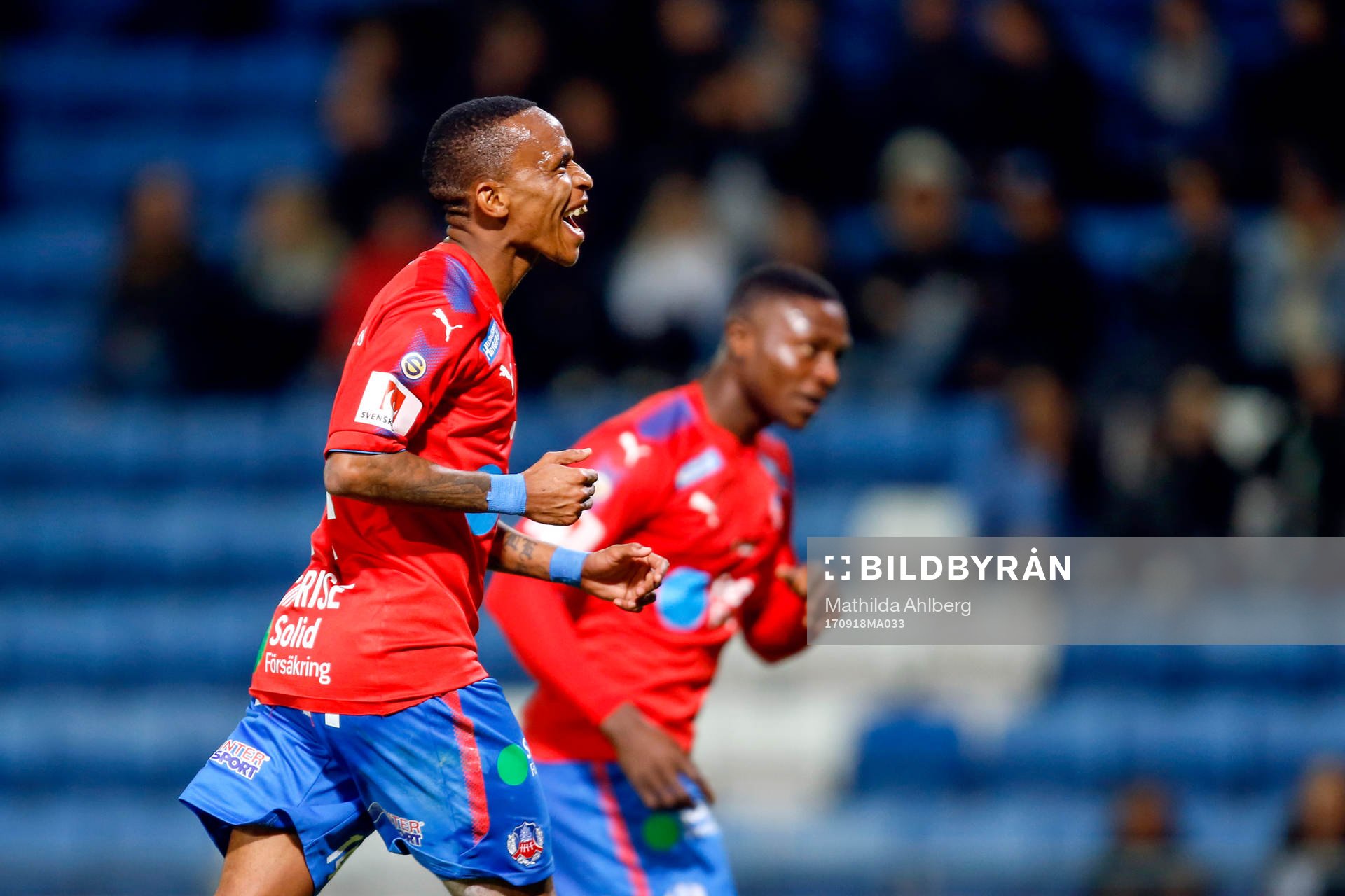 Helsingborgs Bradley Surprise Ralani jublar