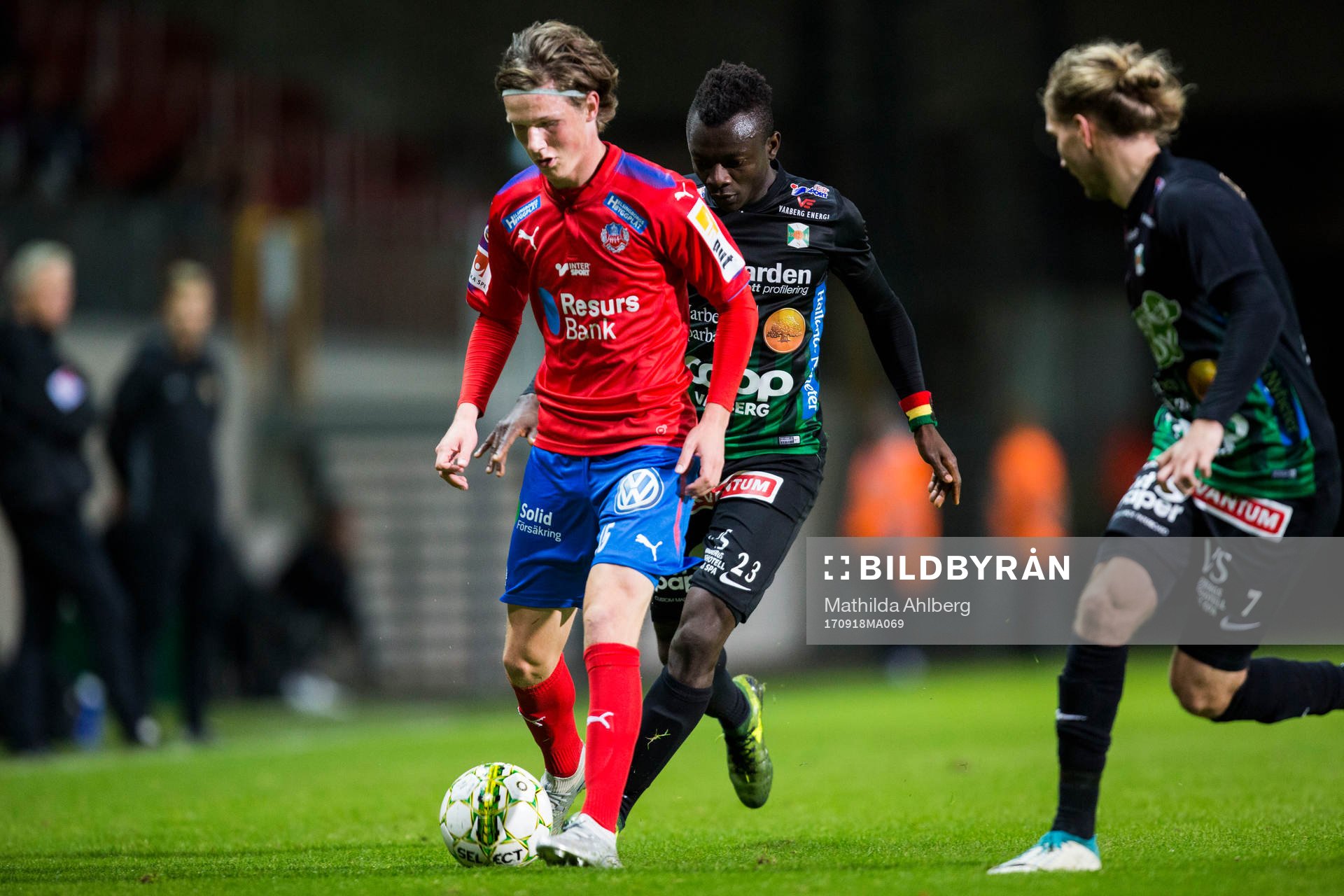 Helsingborgs Max Svensson och Varbergs Thomas Boakye