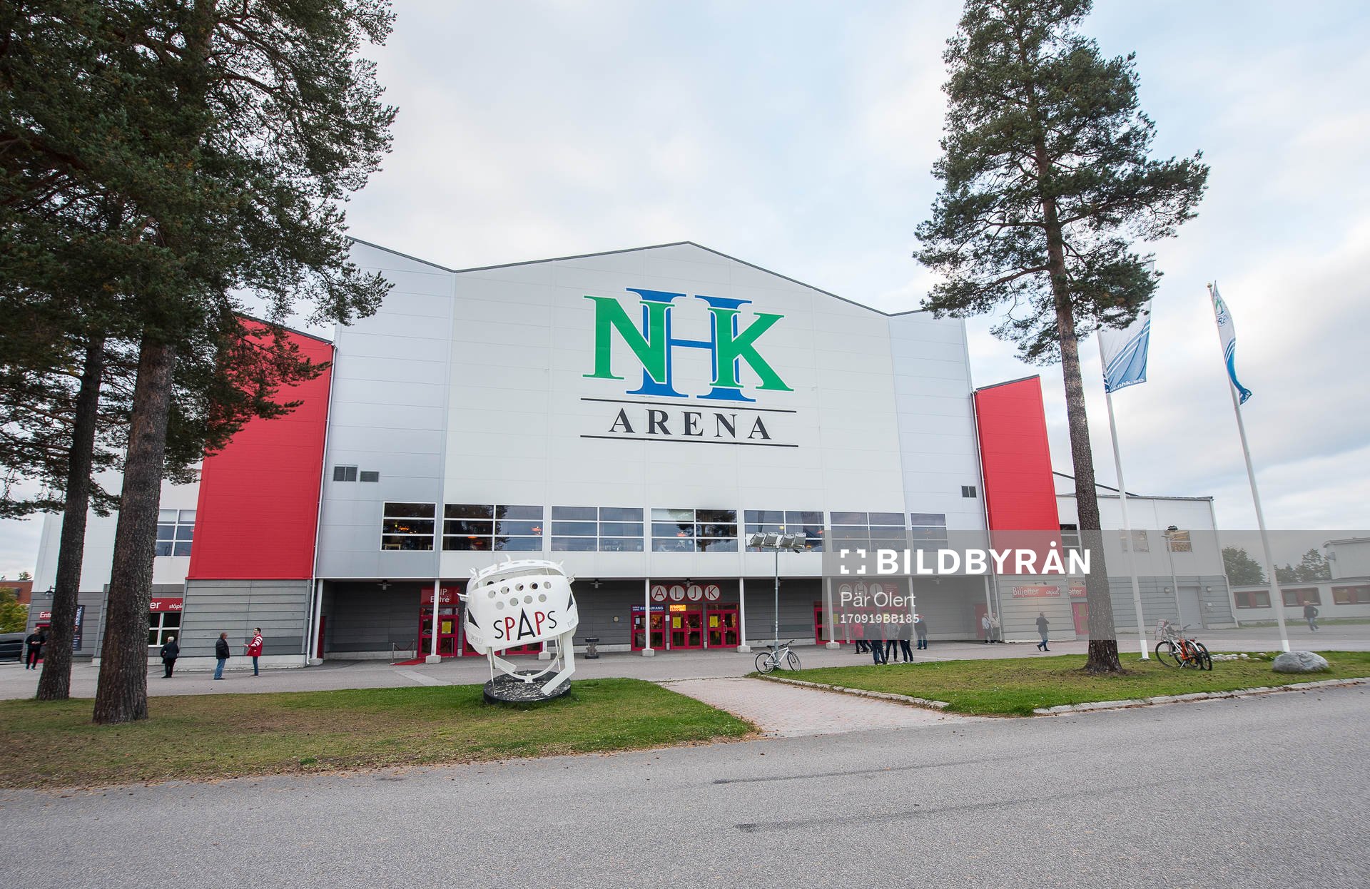 NHK Arena innan ishockeymatchen i Hockeyallsvenskan mellan