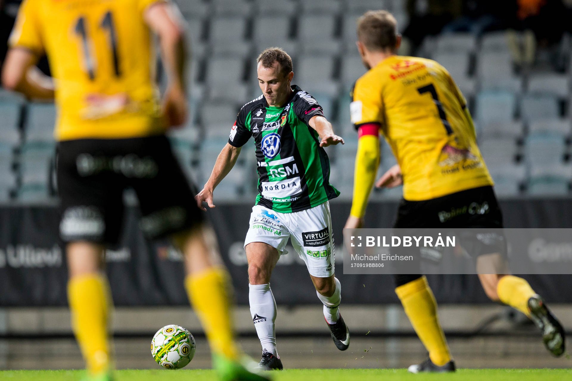 GAIS Anton Wede skjuter ett skott