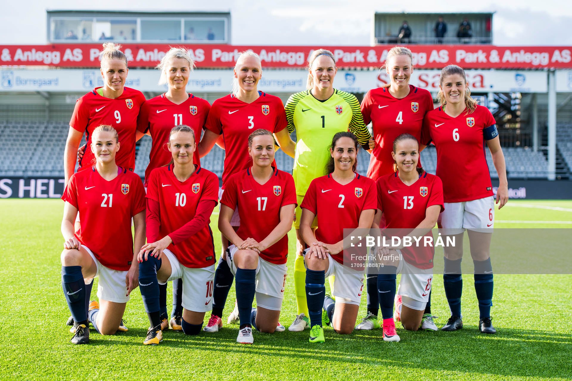 Norway's starting eleven