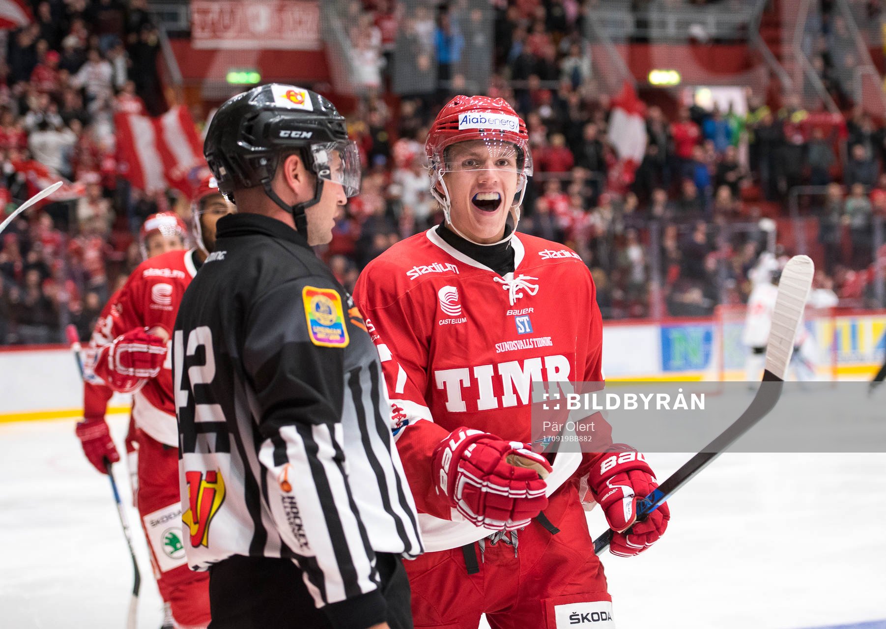Timrås Johannes Kinnvall jublar
