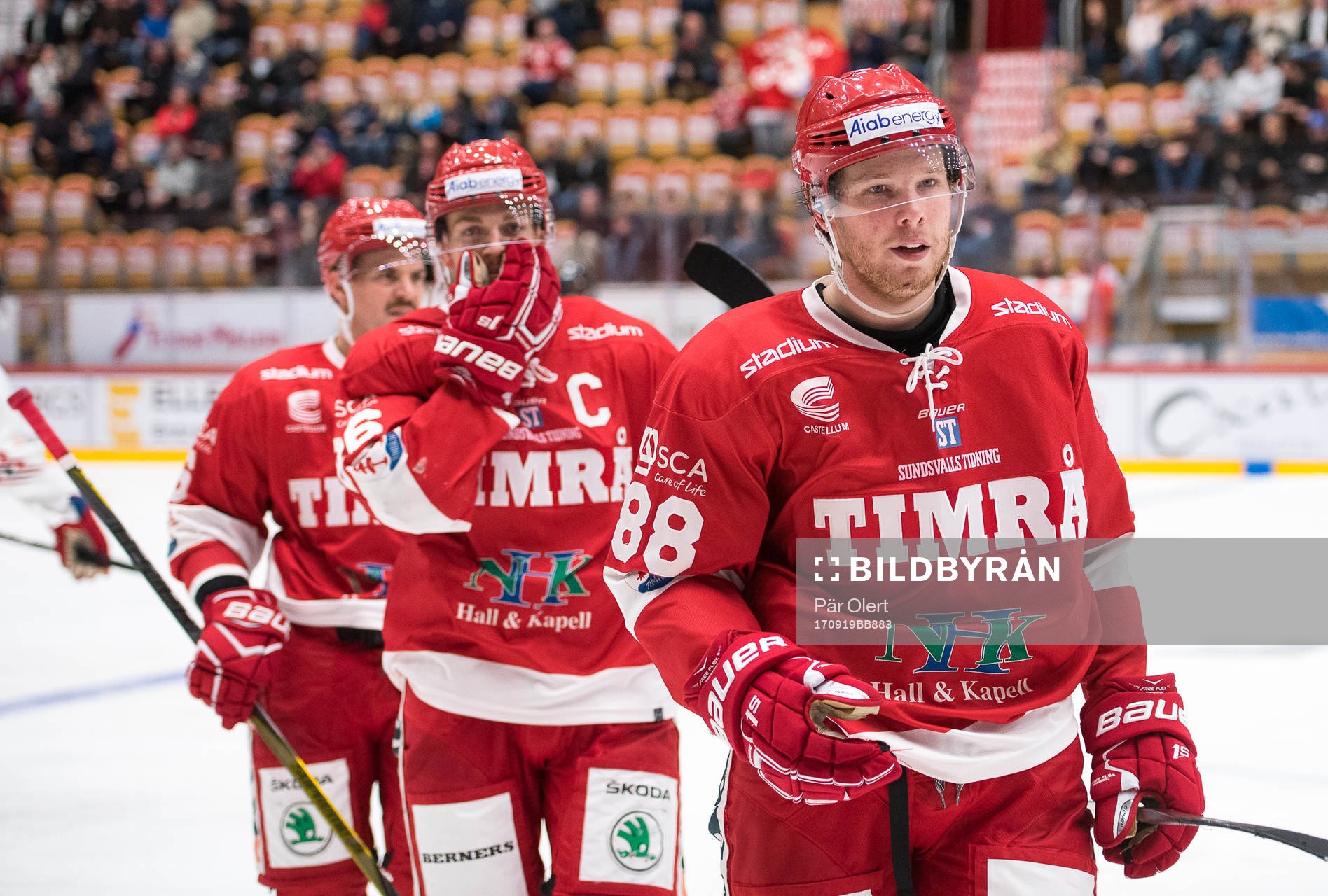 Timrå Lukas Zetterberg jublar