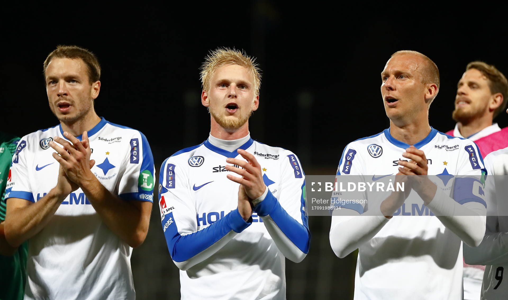 Norrköpings Jón Gudni Fjóluson, Kalle Holmberg och
