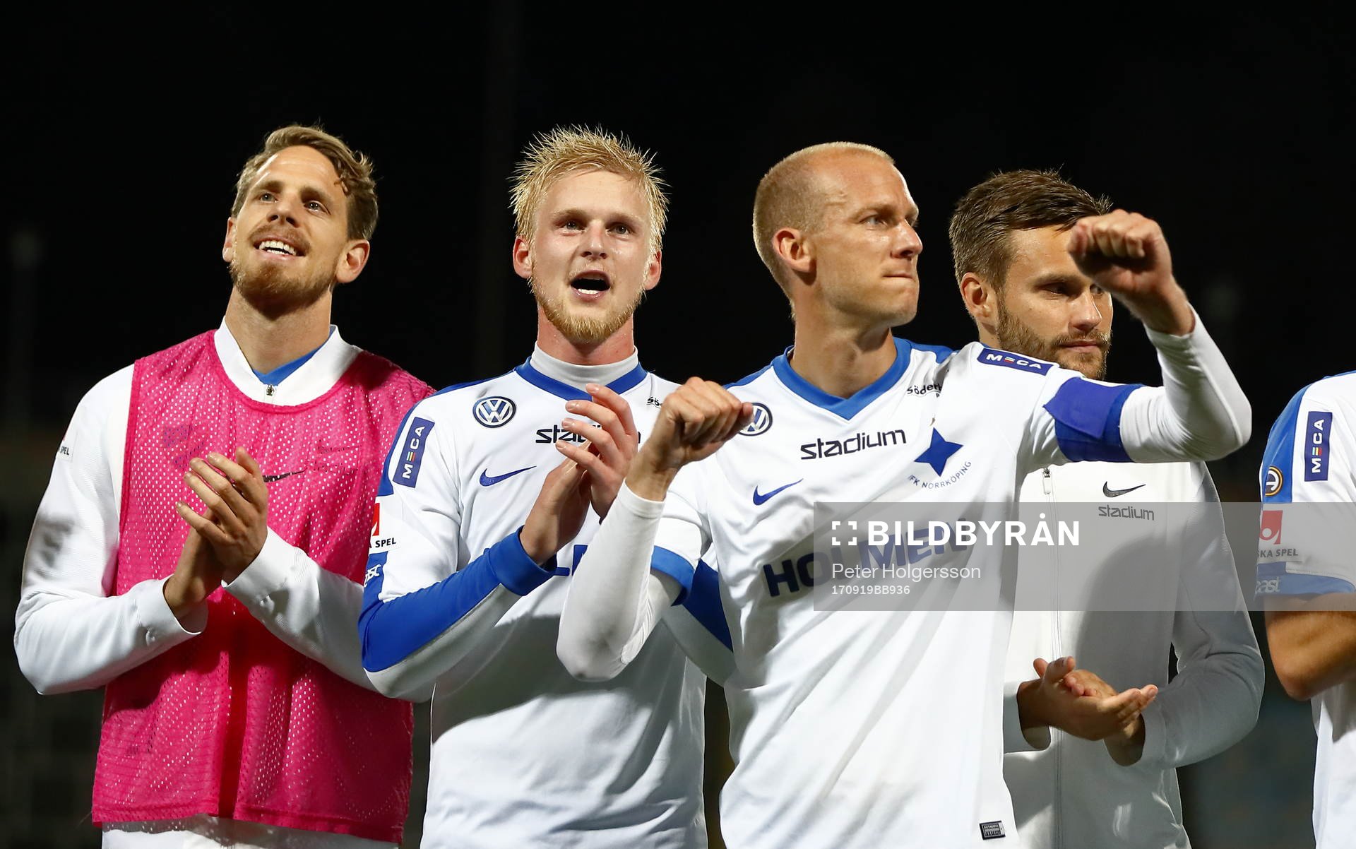 Norrköpings Kalle Holmberg och Andreas Johansson jublar