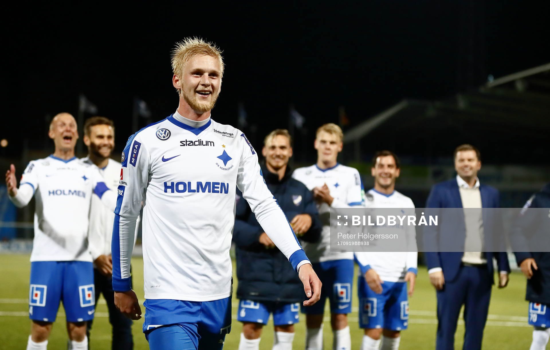 Norrköpings Kalle Holmberg jublar