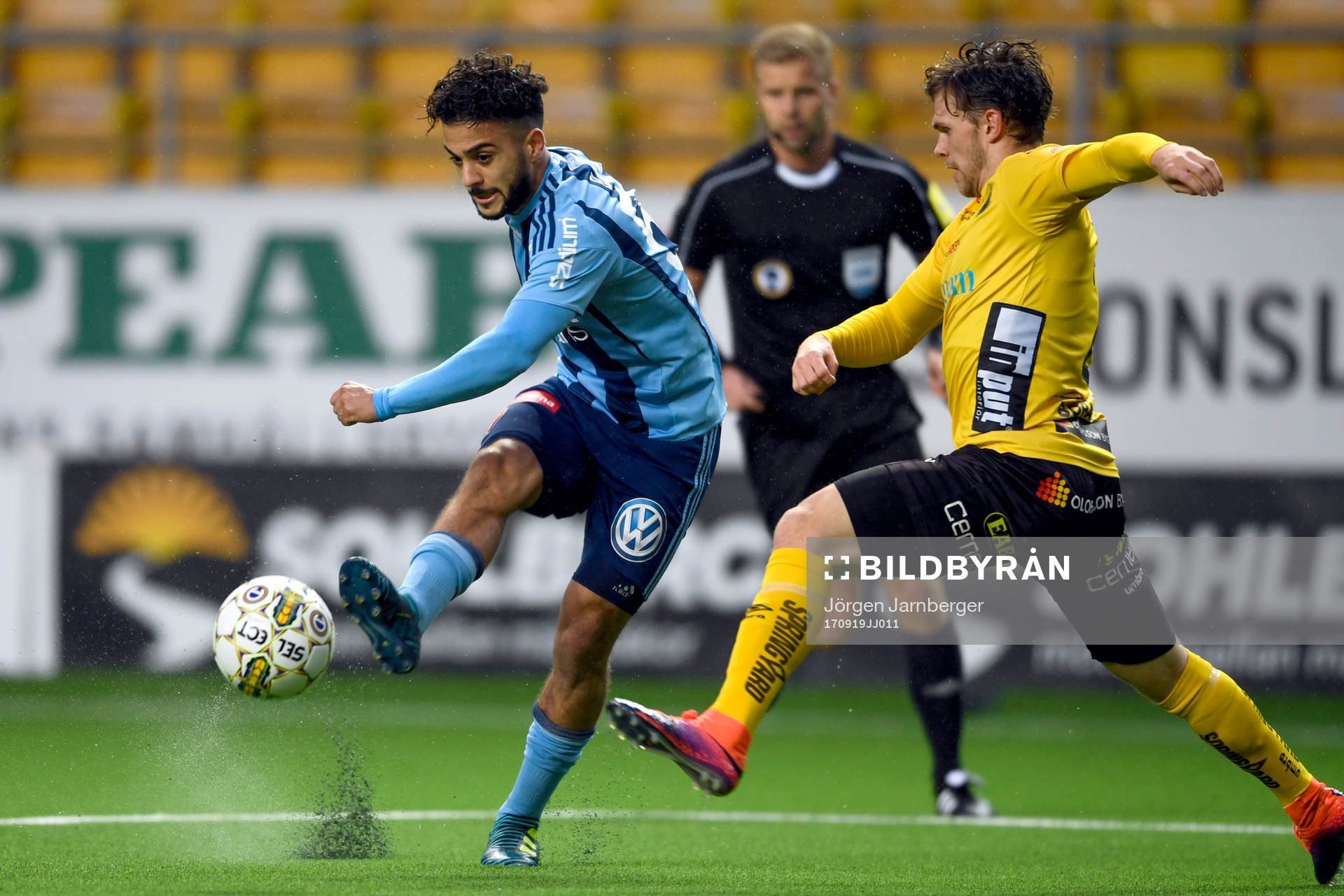 Djurgårdens Othman El Kabir och Elfsborgs Jesper Manns
