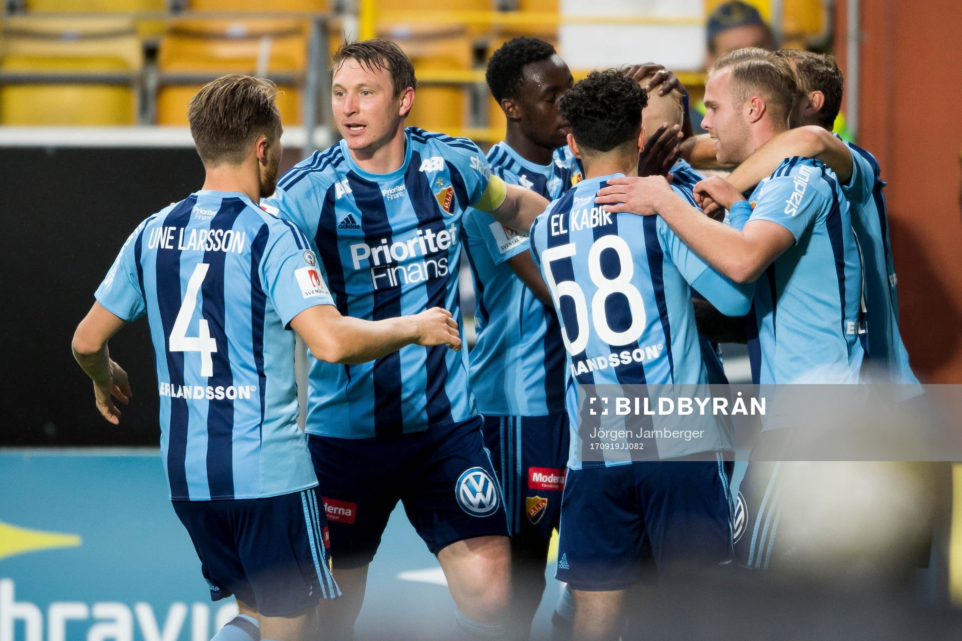 Djurgårdens spelare jublar