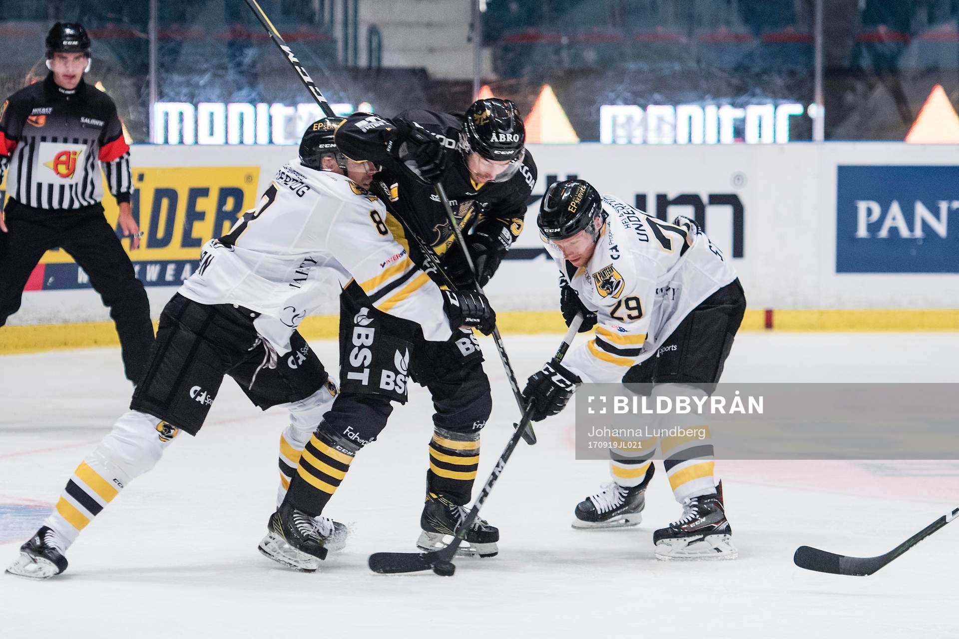 s Victor Ekarv mot Panterns Fredrik Styrman och Sebastian