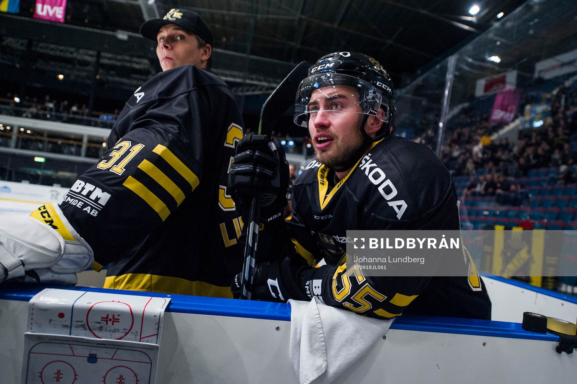 s målvakt Linus Lundin och Victor Ekarv