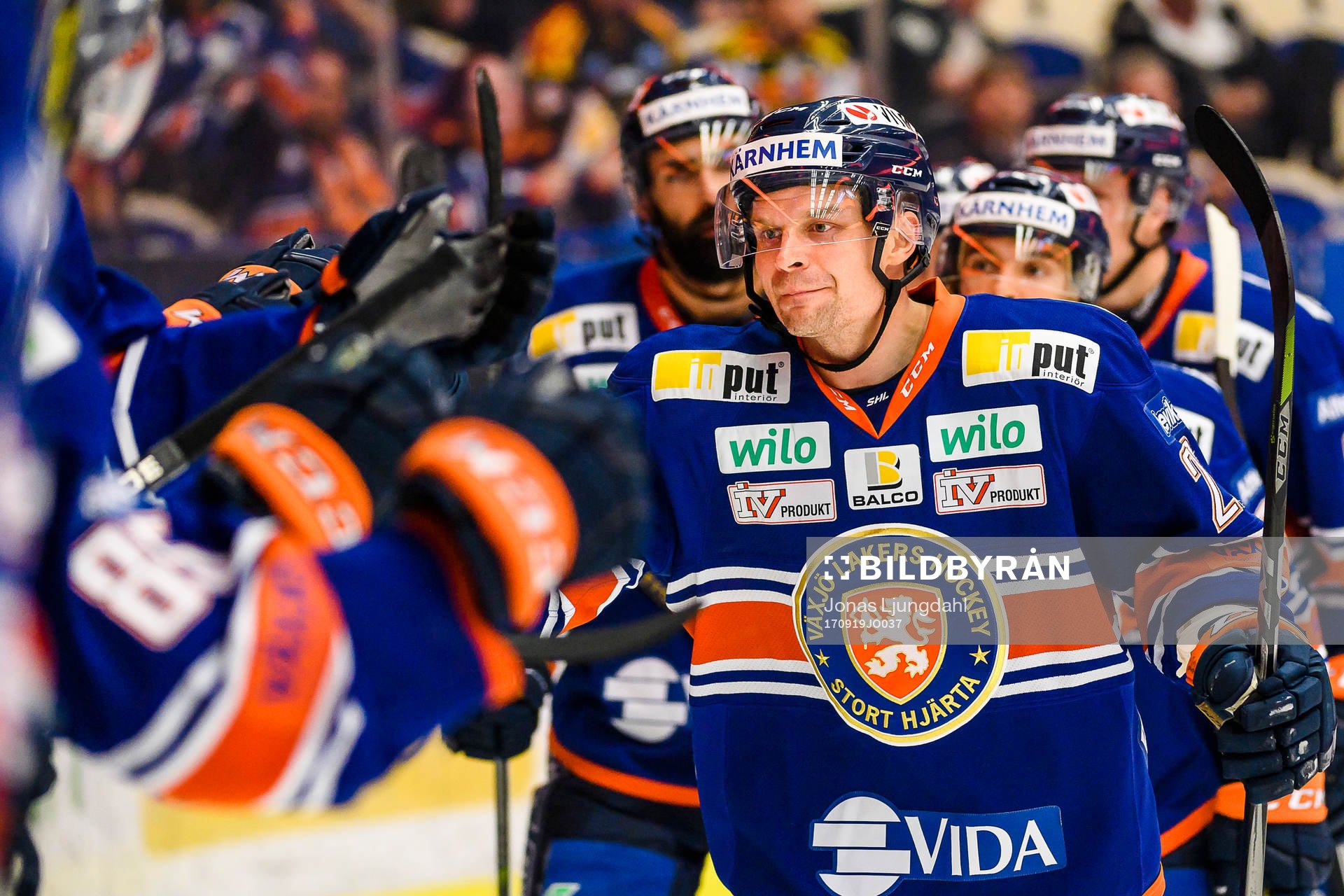 Växjös Janne Pesonen jublar
